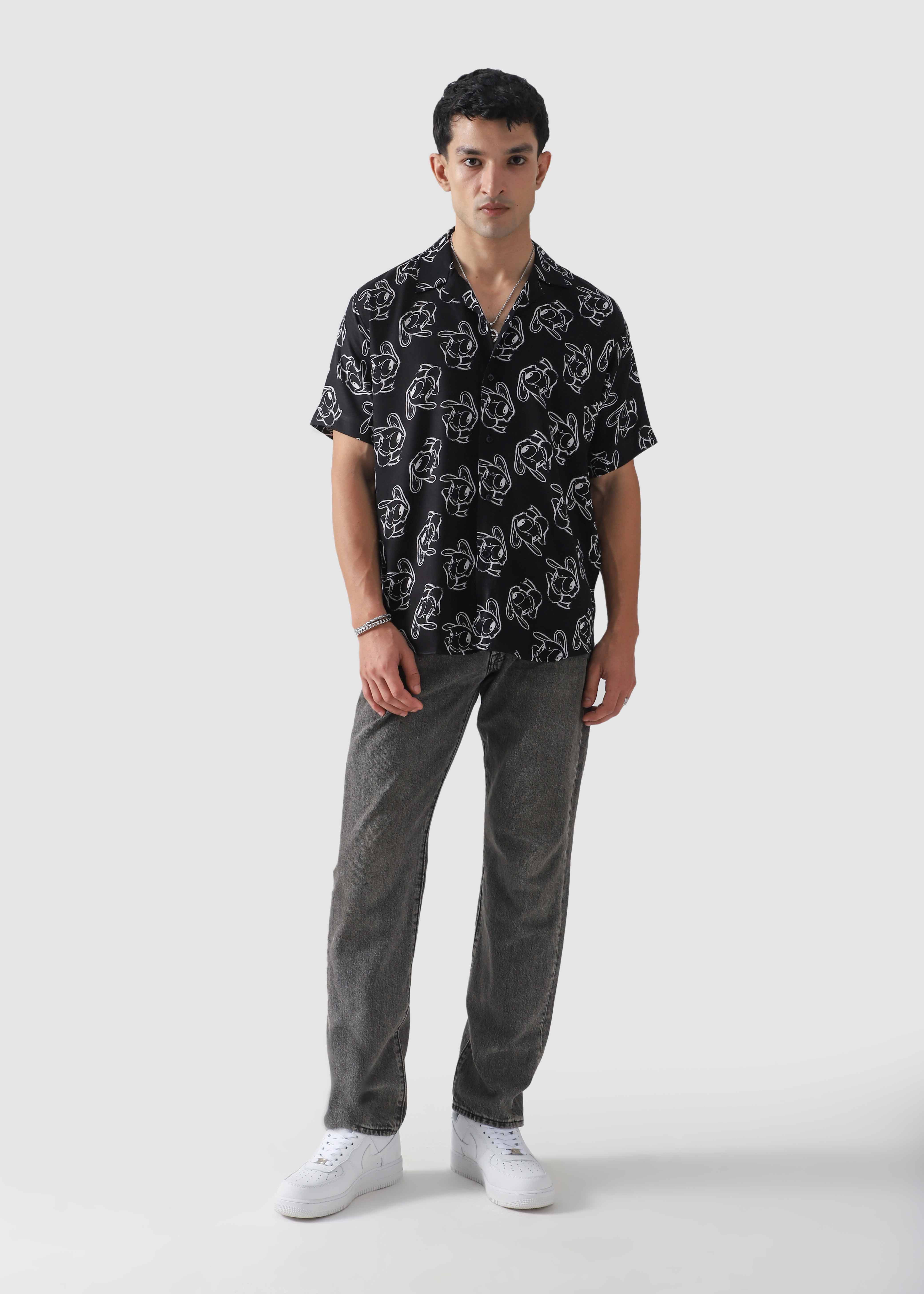 Black Printed Cuban