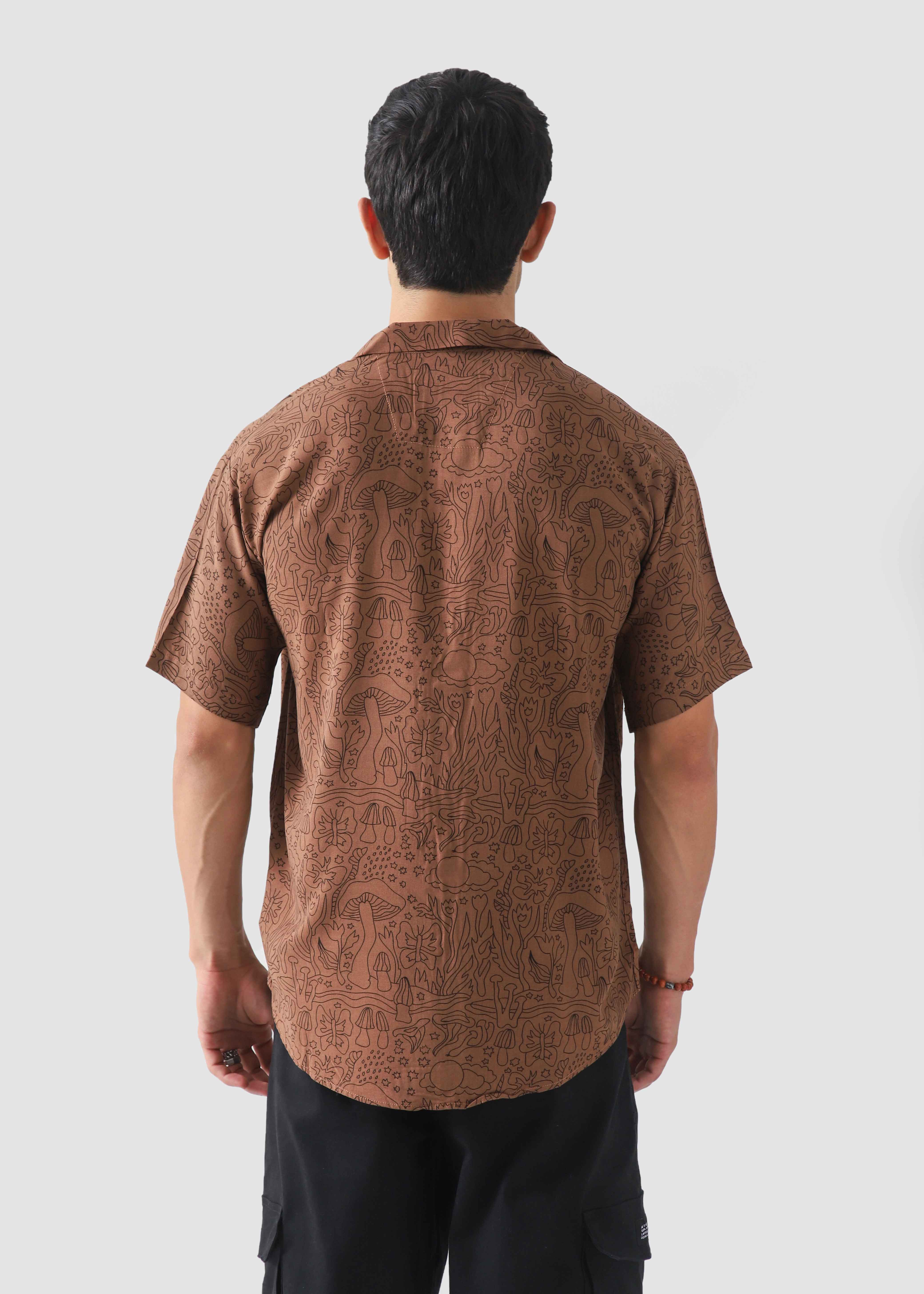 Brown Printed Cuban