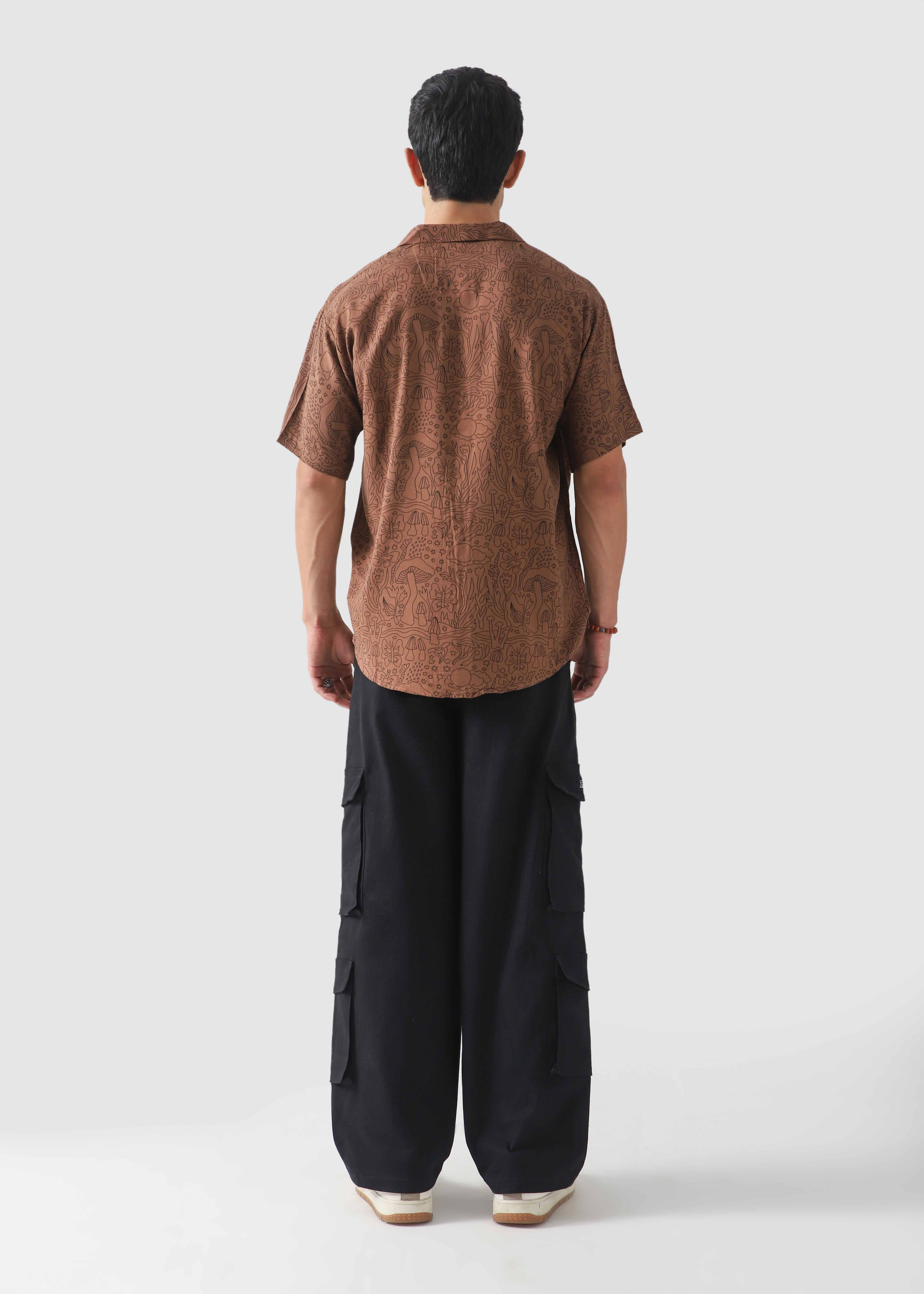 Brown Printed Cuban