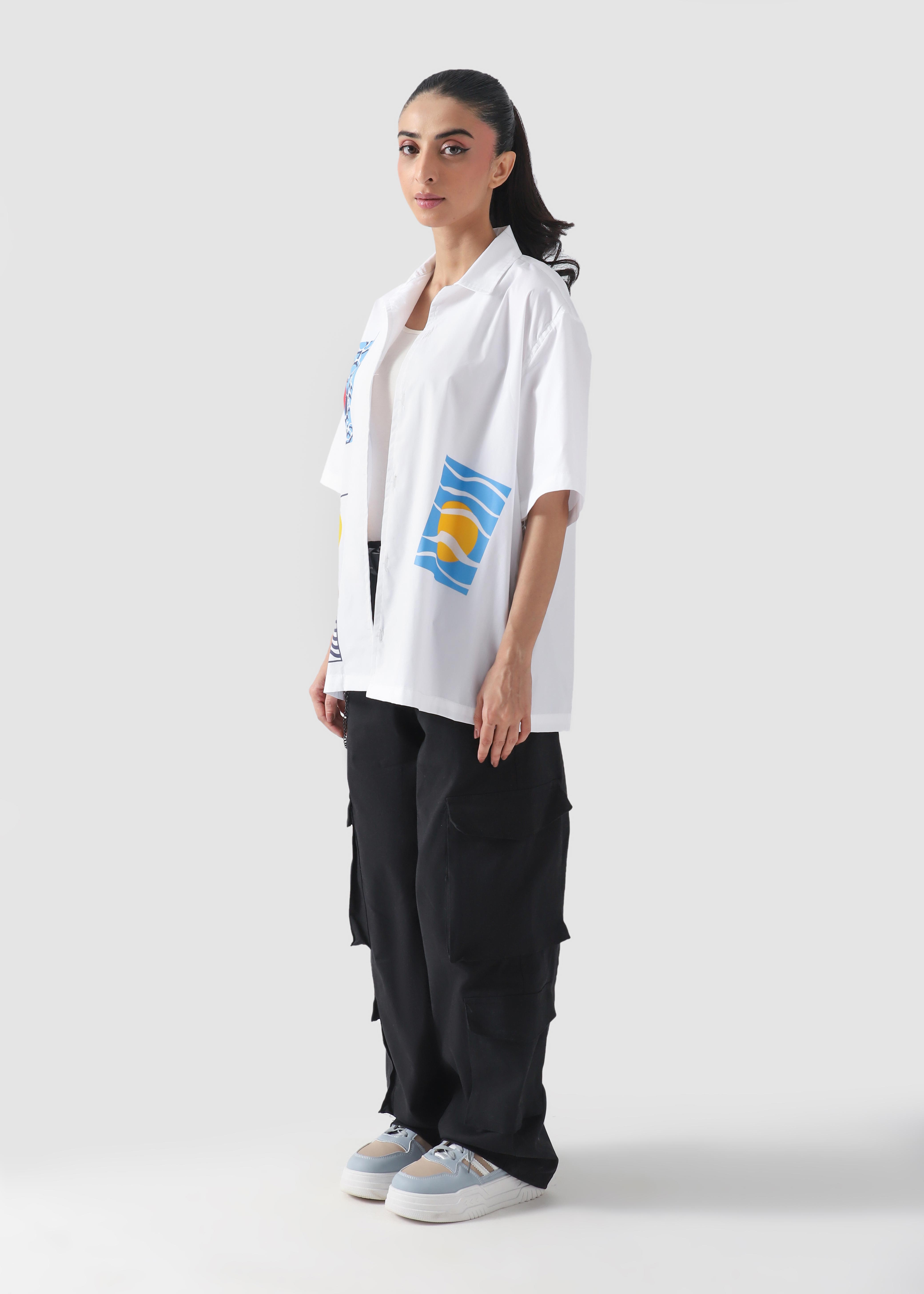 White Abstract Cuban
